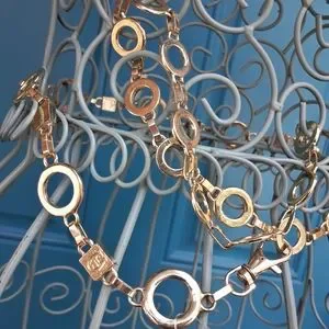 Accessories | Chain Link Belt Shiny Gold Metal Belt Ladies  display picture 3